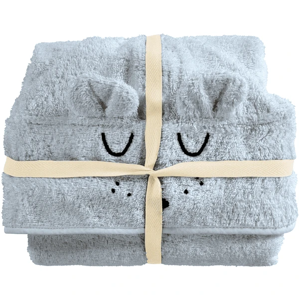 Alvi® Bade-Poncho Faces Blau 60 X 60 Cm 1 Alvi® Bade-Poncho Faces Blau 60 X 60 Cm