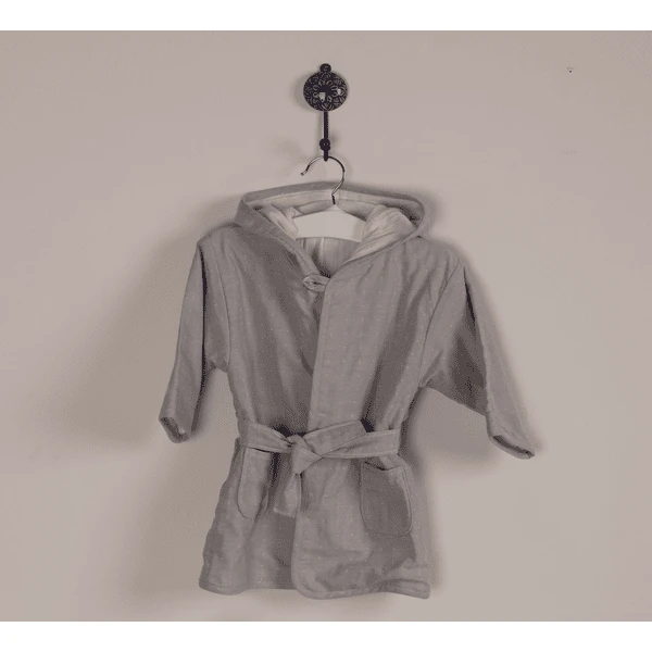 Be Be 's Collection Bademantel Grau 2 Be Be 's Collection Bademantel Grau – Bild 2