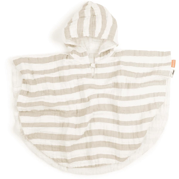 Done By Deer™ Badeponcho Stripes Sand 1 Done By Deer™ Badeponcho Stripes Sand