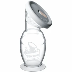 Haakaa® Milchpumpe Mit Saugfuß 150 Ml Und Silikondeckel Set, Transparent