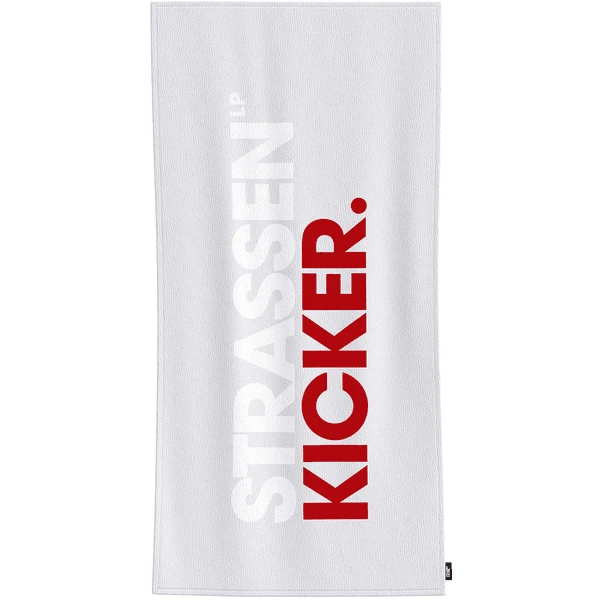 HERDING Velourbadetuch Strassenkicker Grau-rot 75 X 150 Cm 1 HERDING Velourbadetuch Strassenkicker Grau-rot 75 X 150 Cm
