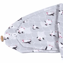 HOBEA-Germany Stillkissenbezug Pinguin Grau Weiß