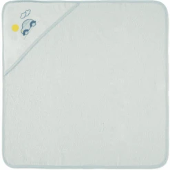 HÜTTE & CO Kapuzenbadetuch Auto Weiss 75 X 75 Cm