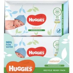 Huggies Baby Feuchttücher Natural 8 X 48 Tücher