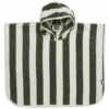 Jollein Badeponcho Stripe Frottee Leaf Green
