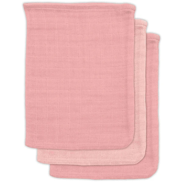 Jollein Bamboo Waschlappen 3er-Pack Pale Pink 1 Jollein Bamboo Waschlappen 3er-Pack Pale Pink