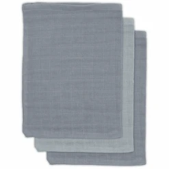 Jollein Bamboo Waschlappen 3er-Pack Storm Grey