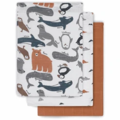 Jollein Mullwaschlappen Polar 3er Pack