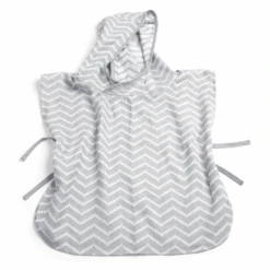 KipKep Blenker Badeponcho Größe M (68 X 55 Cm) Silver Grey