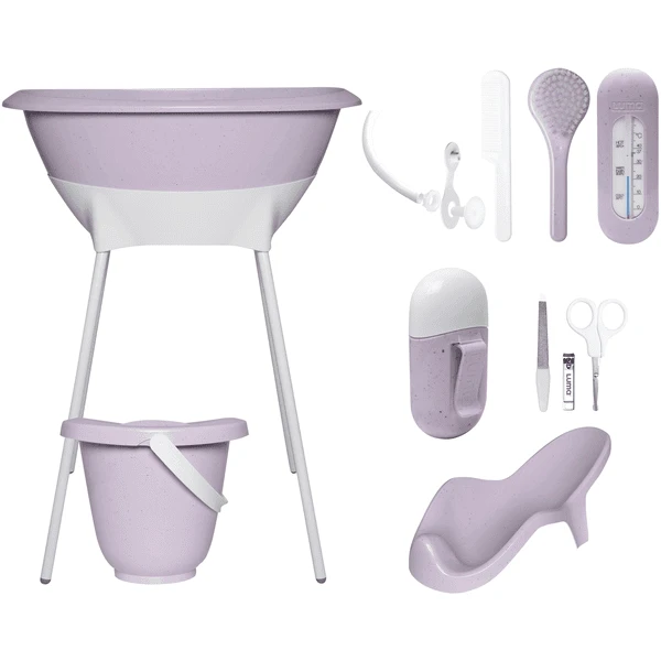 Luma® Babycare Bade- Und Pflegeset Speckles Lila 1 Luma® Babycare Bade- Und Pflegeset Speckles Lila