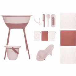Luma® Babycare Badeset Mit Muslin Tücher In Blossom Pink Ab Der Geburt