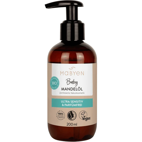 MABYEN Baby Pflegeöl Mandel 200ml 1 MABYEN Baby Pflegeöl Mandel 200ml