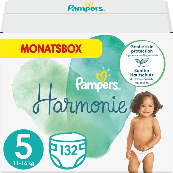 Pampers® Pampers Harmonie Gr. 5 , 11-16 Kg Monatsbox 132 Windeln 1 Pampers® Pampers Harmonie Gr. 5 , 11-16 Kg Monatsbox 132 Windeln