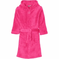 Playshoes Fleece-Bademantel Uni Pink