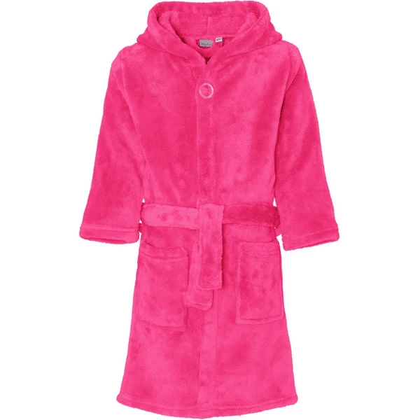 Playshoes Fleece-Bademantel Uni Pink 1 Playshoes Fleece-Bademantel Uni Pink