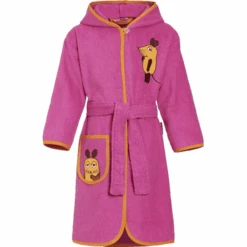Playshoes Frotte-Bademantel Die Maus Pink
