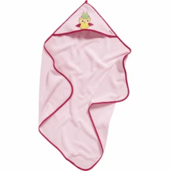 Playshoes Frottee-Kapuzentuch Eule Rosa
