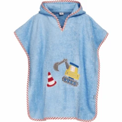 Playshoes Frottee-Poncho Bagger Blau