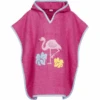 Playshoes Frottee-Poncho Flamingo Pink