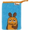 Playshoes Frottee-Waschhandschuh DIE MAUS Aquablau