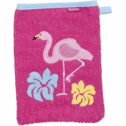 Playshoes Frottee-Waschhandschuh Flamingo Pink