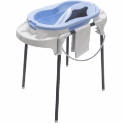 Rotho Babydesign Badestation TOP Sky Blue 4-teilig