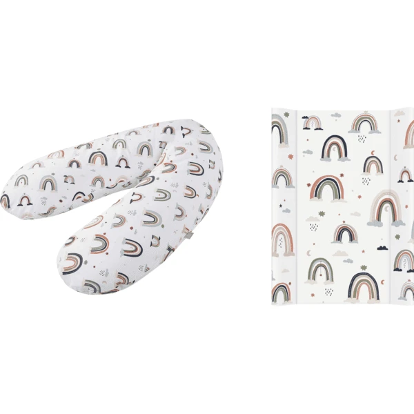 Rotho Babydesign Rotho Wickelauflage Set Regenbogen 1 Rotho Babydesign Rotho Wickelauflage Set Regenbogen