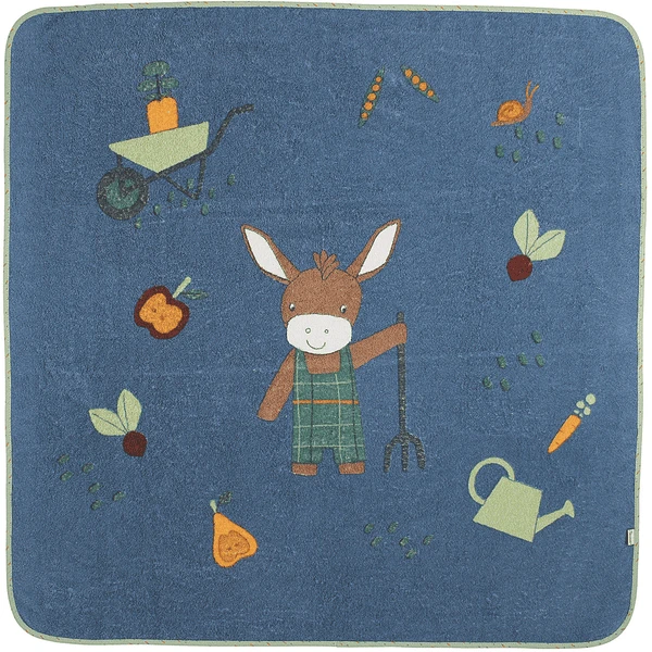 Sterntaler Badetuch Emmilius Mittelblau 100 X 100 Cm 1 Sterntaler Badetuch Emmilius Mittelblau 100 X 100 Cm