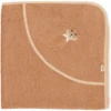 Sterntaler GOTS Kapuzenbadetuch Otti Uni Braun 80 X 80 Cm