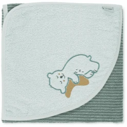 Sterntaler Kapuzenbadetuch Ben Mittelgrün 80 X 80 Cm