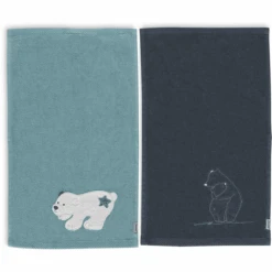 Sterntaler Kinderhandtuch Doppelpack 50 X 30 Cm Elia Dunkeltürkis