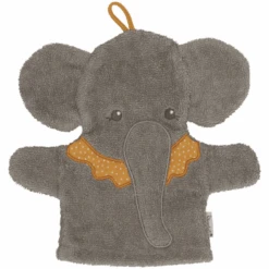 Sterntaler Spiel-Waschhandschuhe Eddy Grau