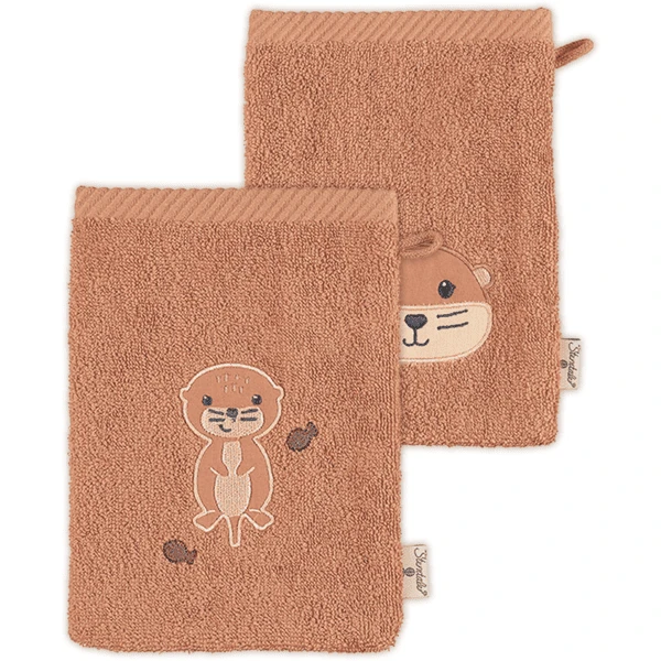 Sterntaler Waschhandschuhe 2er Pack Otti Braun 1 Sterntaler Waschhandschuhe 2er Pack Otti Braun