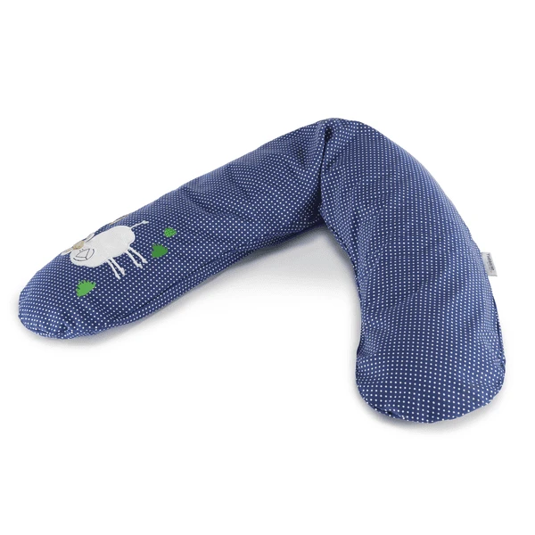 THERALINE Das Original Stillkissen Punkte Marine Schaf 1 THERALINE Das Original Stillkissen Punkte Marine Schaf