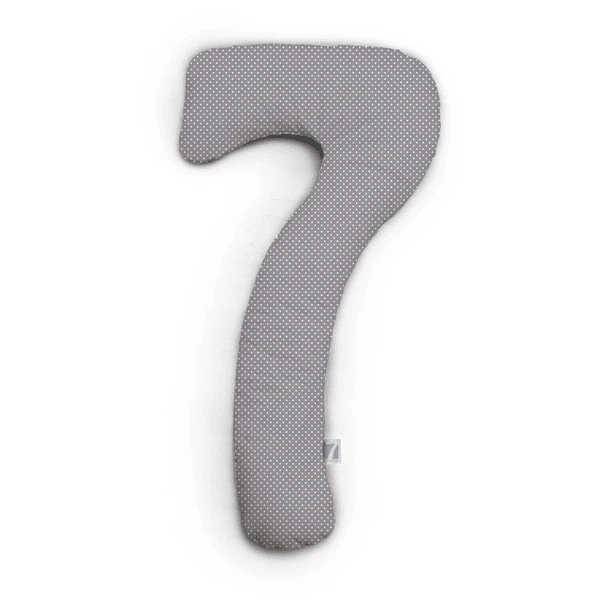 THERALINE My7 Seitenschläferkissen Jersey Punkte Grau 1 THERALINE My7 Seitenschläferkissen Jersey Punkte Grau