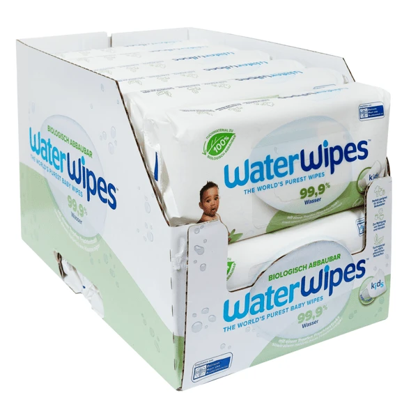 WaterWipes Babyfeuchttücher, Kids, Biologisch Abbaubar, 12 X 60 Tücher (720 Stk) 1 WaterWipes Babyfeuchttücher, Kids, Biologisch Abbaubar, 12 X 60 Tücher (720 Stk)