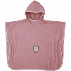 WÖRNER SÜDFROTTIER Bade-Poncho Igel Rosa
