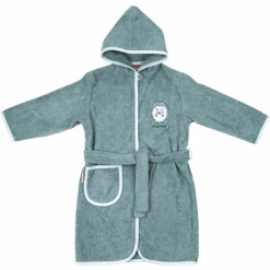 WÖRNER SÜDFROTTIER Bademantel Igel Blau