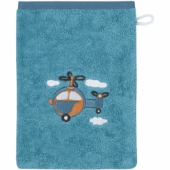 WÖRNER SÜDFROTTIER Waschhandschuh Hubschrauber Blau